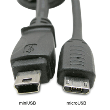 miniUSB and microUSB